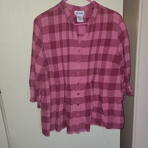 Vintage 90s Blair Flannel Blouse